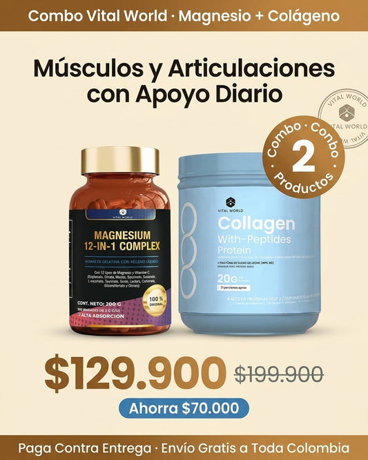 Combo Vital World Magnesio + Colágeno