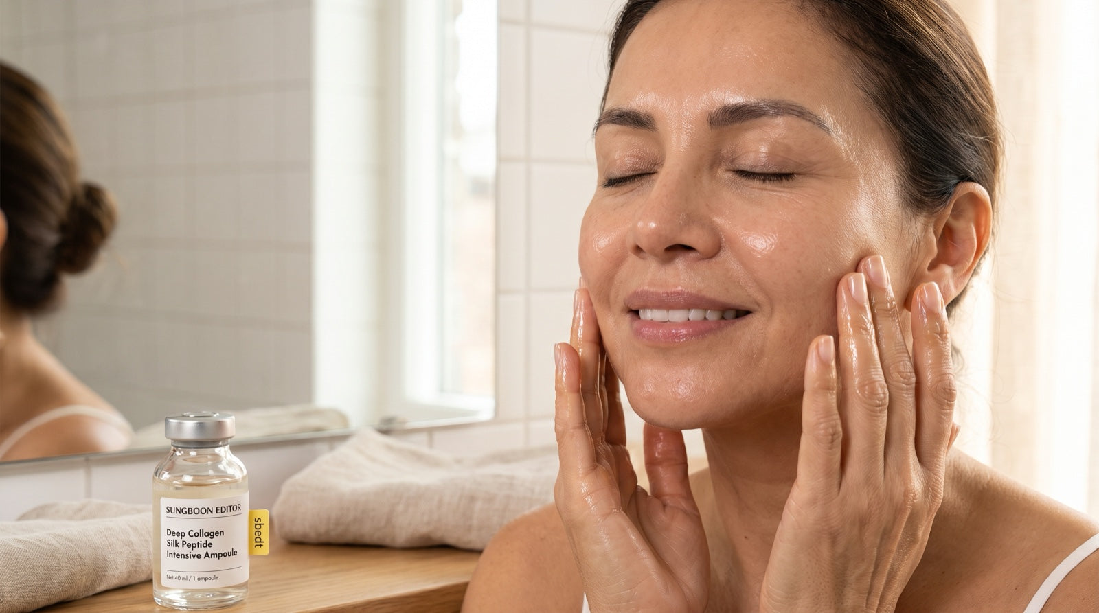 Aplicación de la Ampolla Deep Collagen en el rostro