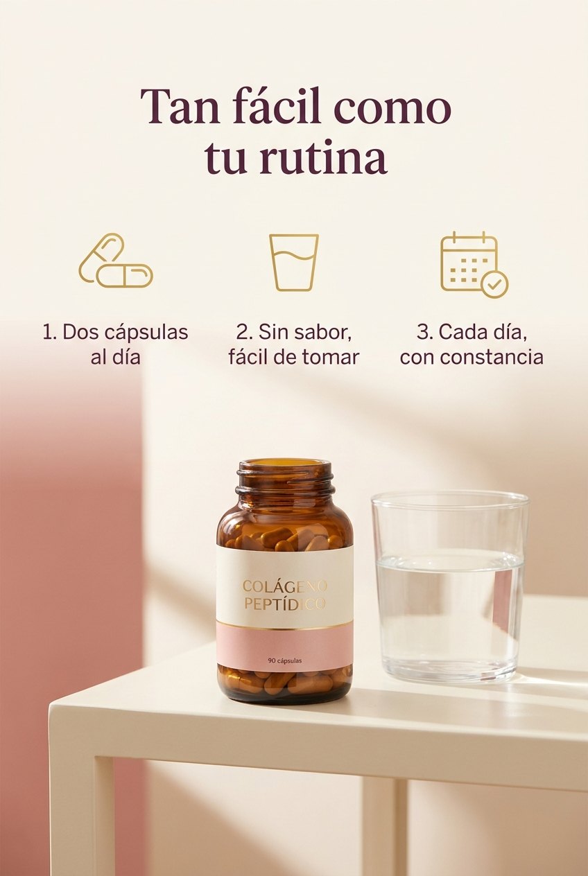 2 cápsulas al día, sin sabor